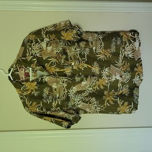 Caribbean Joe Hawaiian Linen Shirt